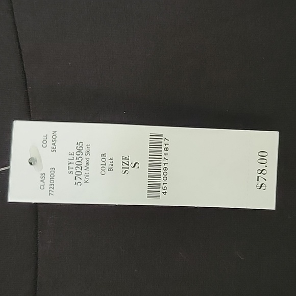 Black knit maxi skirt, small, White House Black Market style 570205965 - Picture 2 of 6